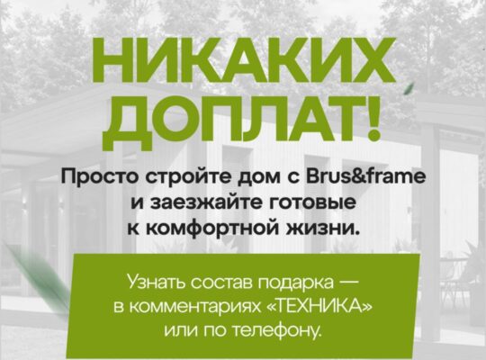 Каркасный дом акция