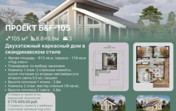 Каркасный дом 105м³