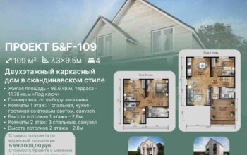 Каркасный дом 109м³