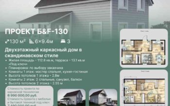 Каркасный дом 130м³