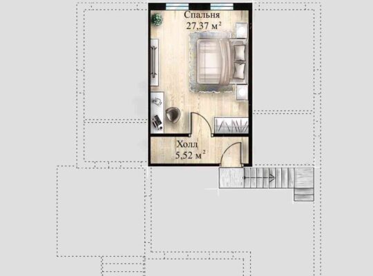 Каркасный дом 155м²